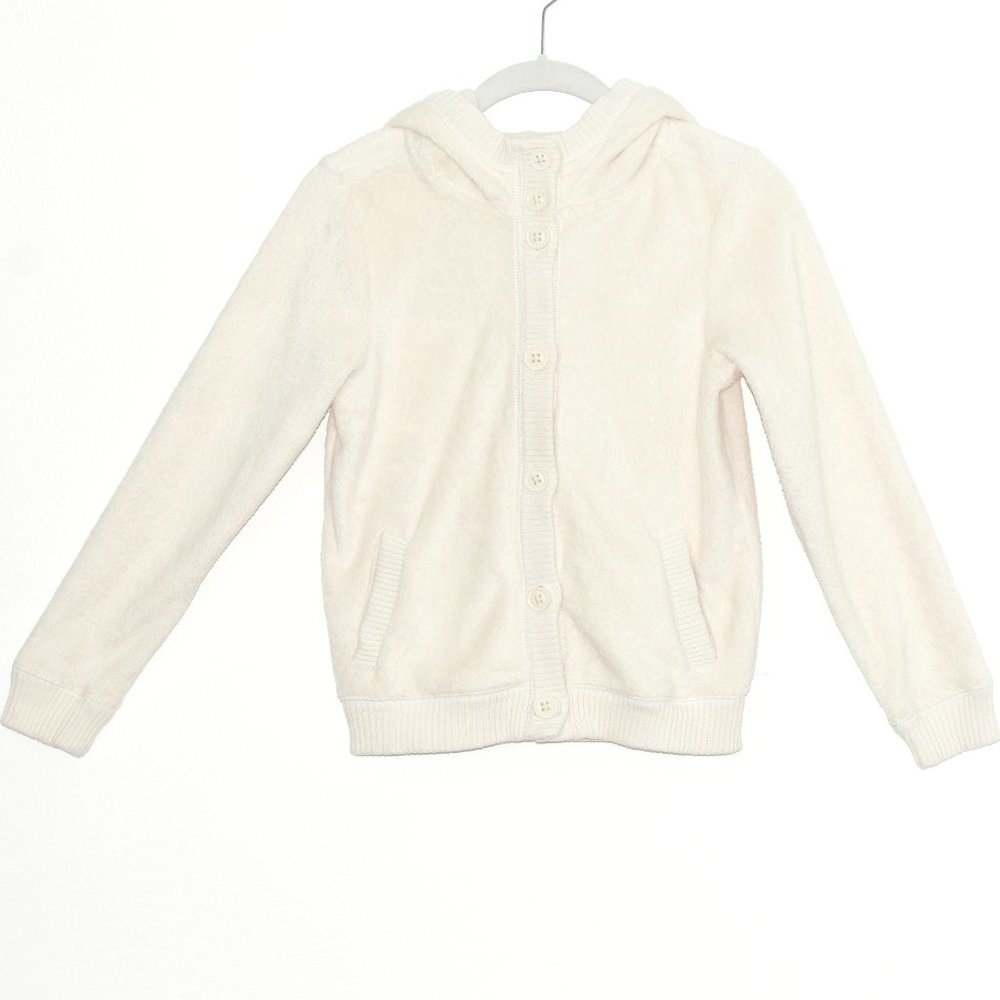 GapKids SUPER Soft Inside and Out Hoodie Sweater with Buttons - Large Size 10